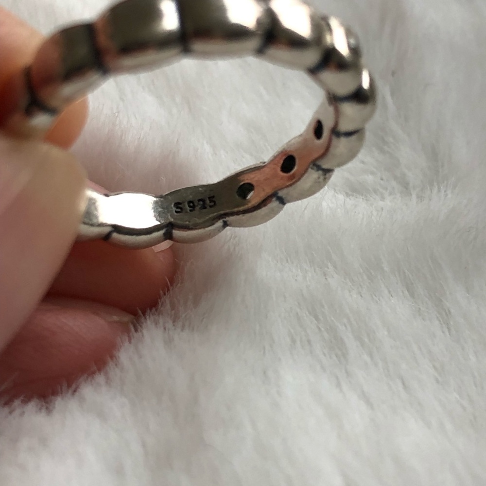 Pandora Stackable Cloud 9 Siver Ring Size 56! Rare - image 6
